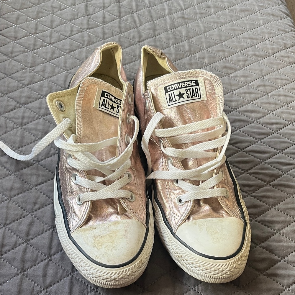 Converse Metallic Pink Sneakers